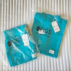 Figs Teal Scrubs Set